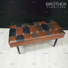 Upholstered bench stools manufacturer leather long bench chair